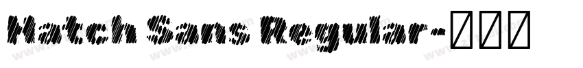 Hatch Sans Regular字体转换